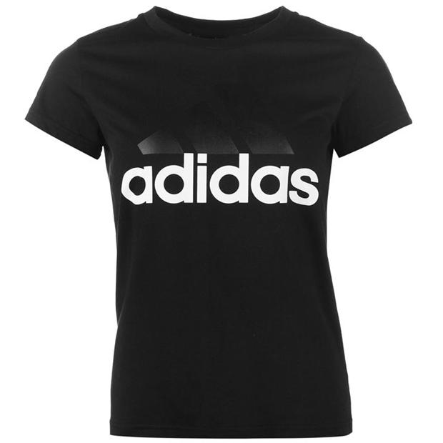camiseta adidas negra mujer